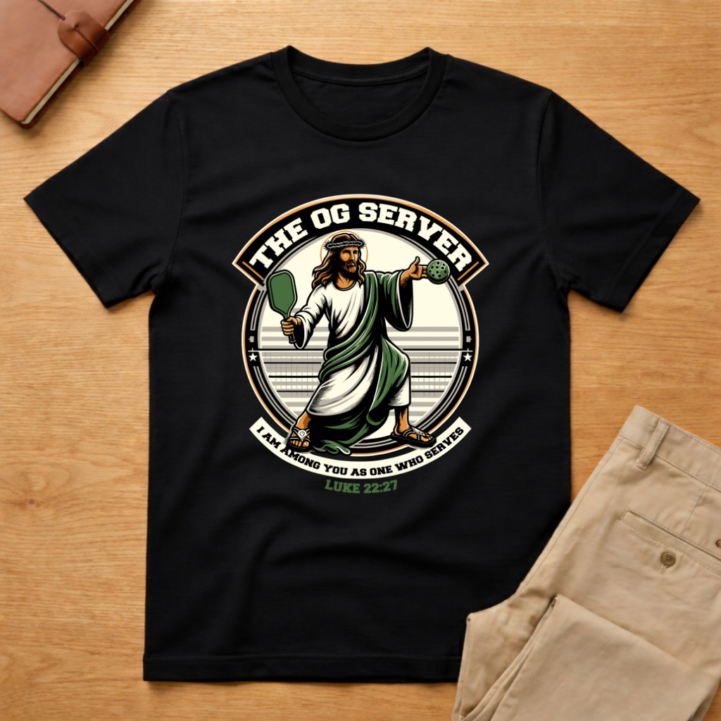 Christian Pickleball Jesus OG Server T-Shirt