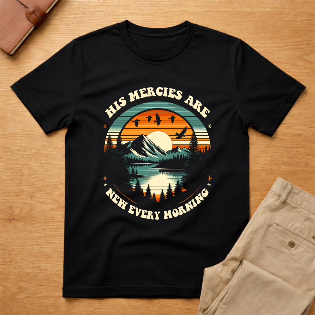 His Mercies Are New Every Morning Mountain T-shirt