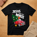Jesus Christ Take the Wheel Christmas T-Shirt
