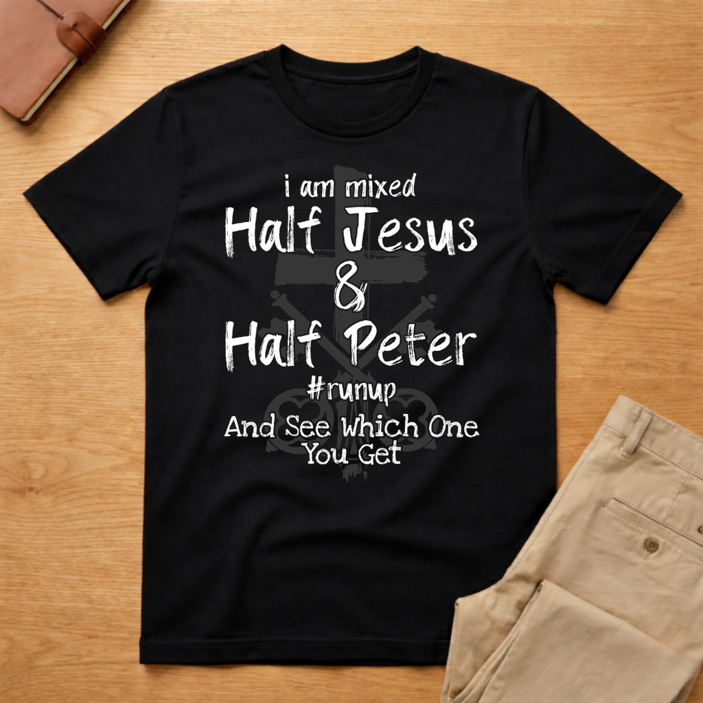 Half Jesus Half Peter T-Shirt