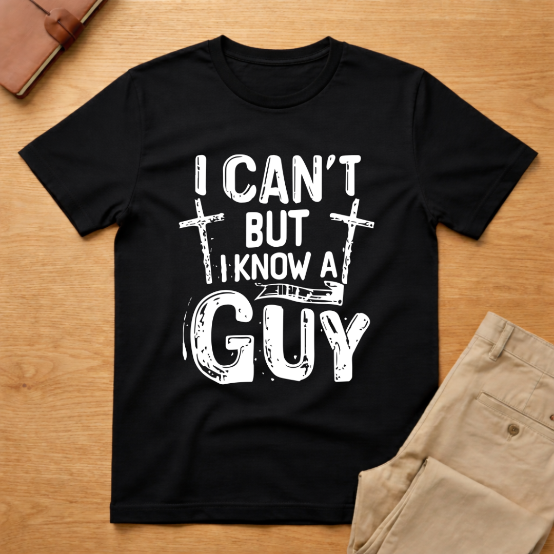 I Can't But I Know A Guy Jesus Cross T-shirt