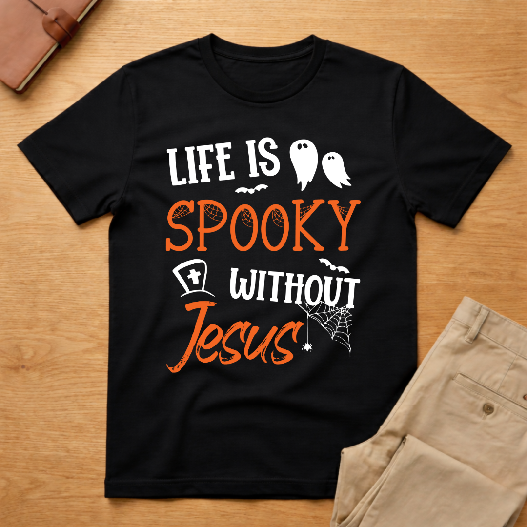 Life is Spooky Without Jesus Halloween T-Shirt