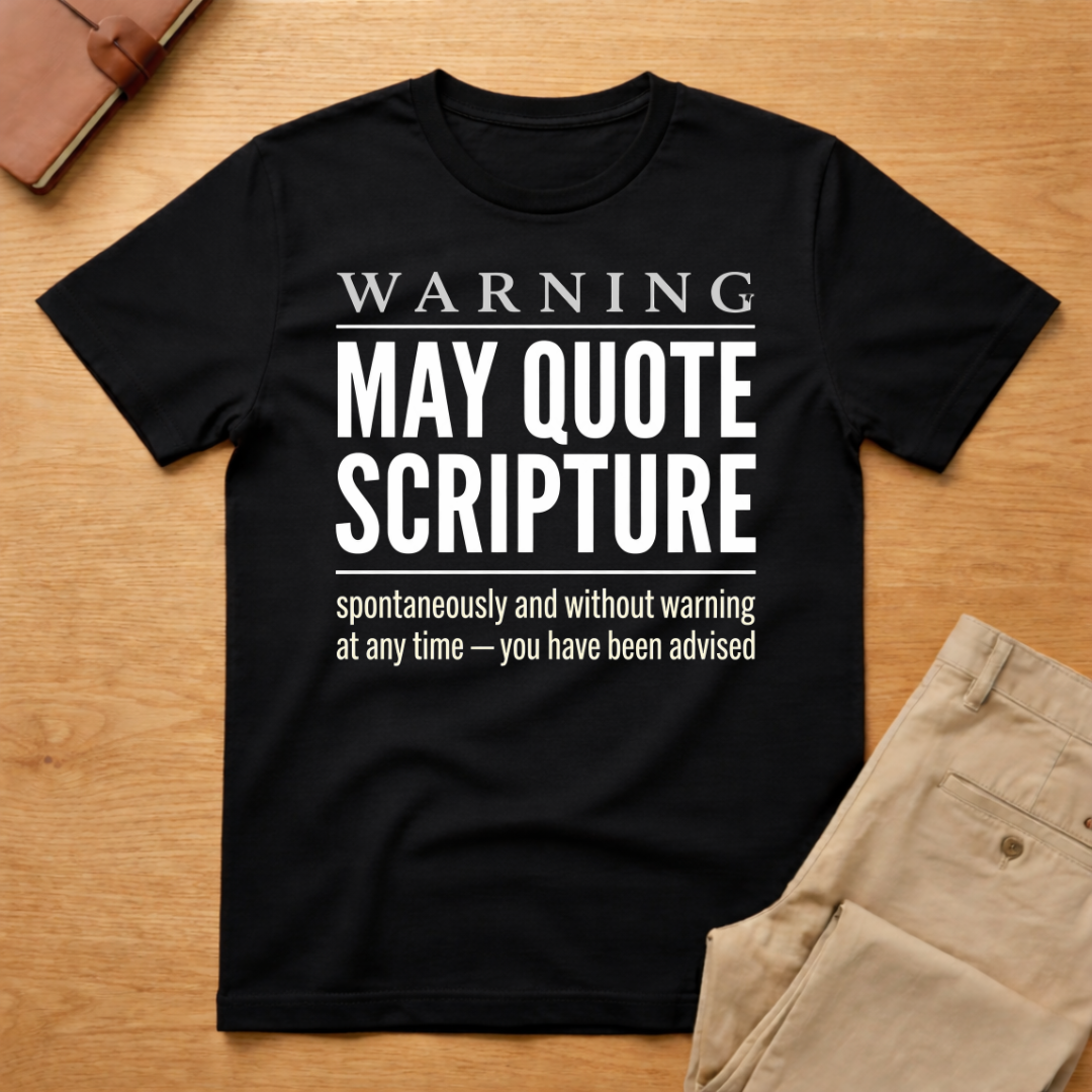 Warning May Quote Scripture T-Shirt