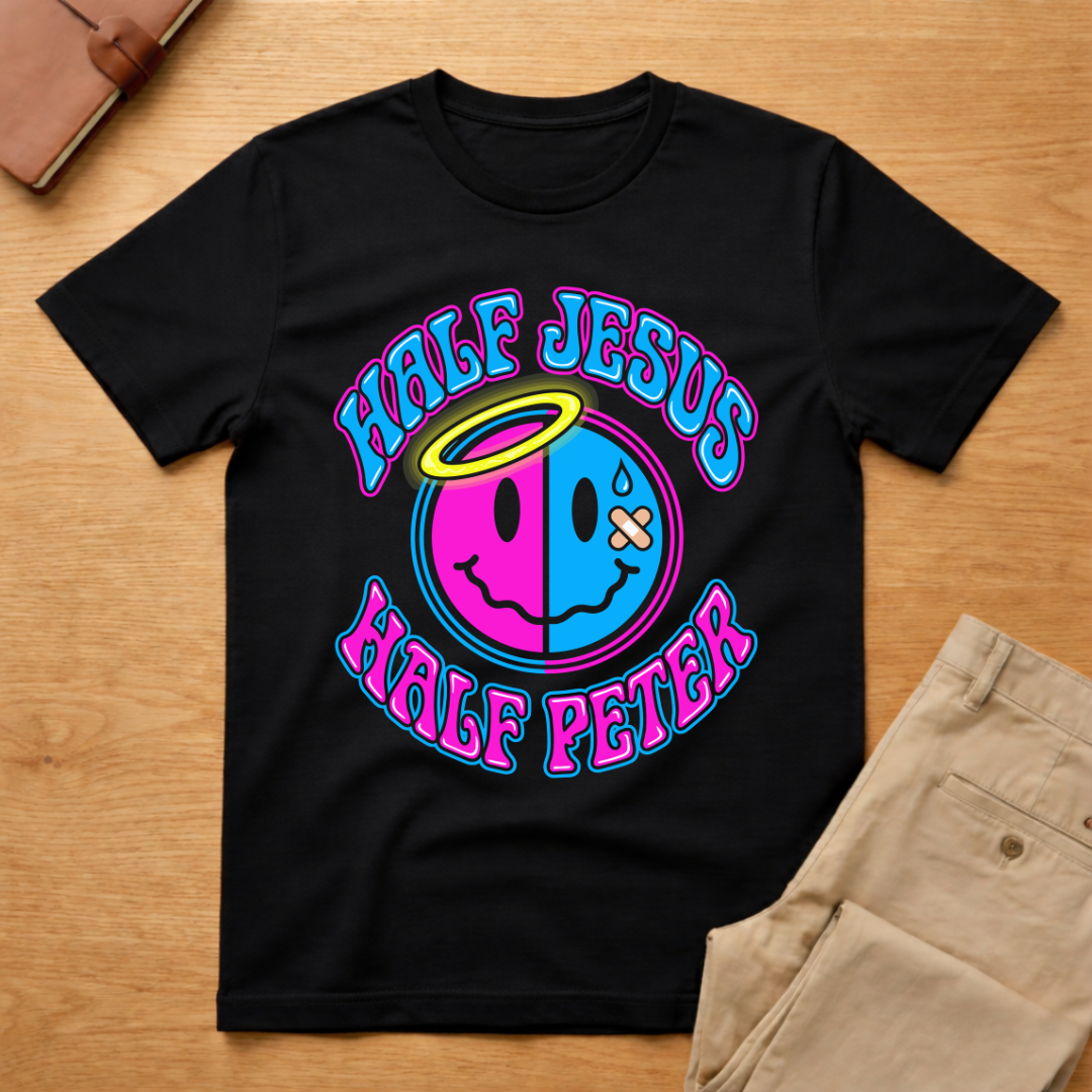 Half Jesus Half Peter T-Shirt