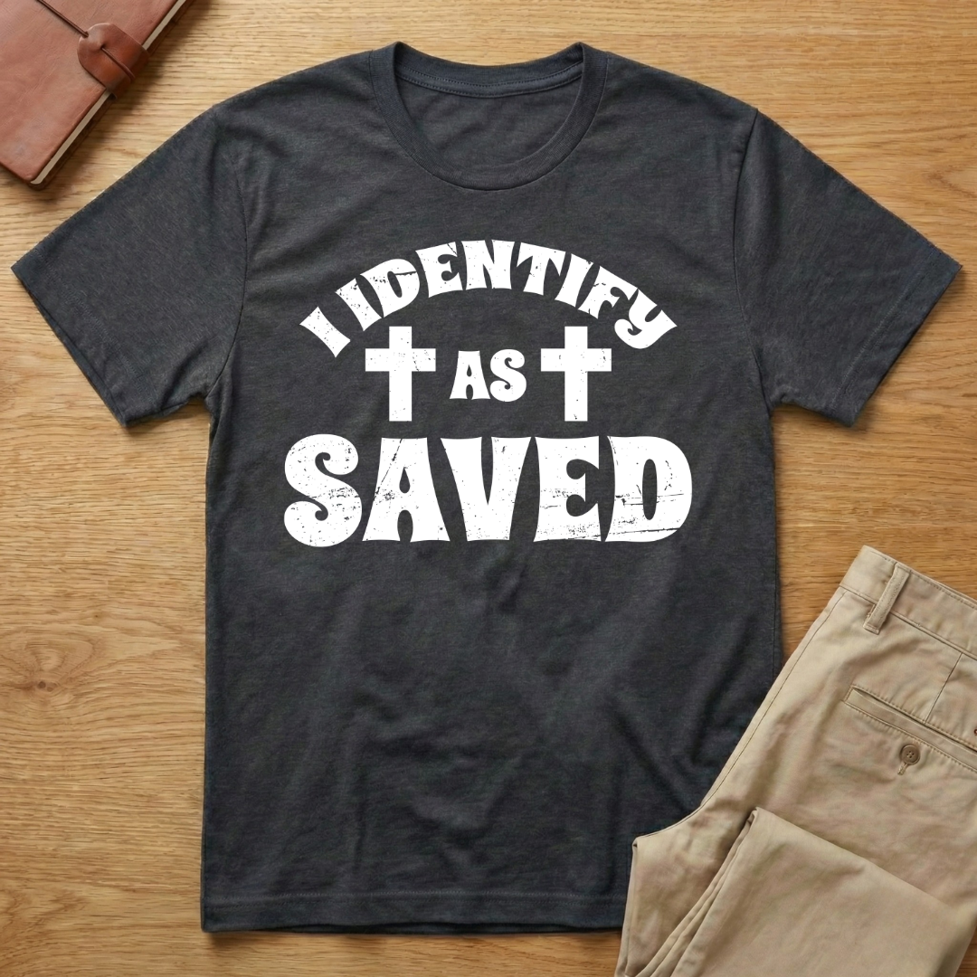 I Identify As Saved Christian Baptism T-Shirt