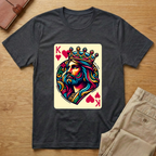 Jesus King Hearts Card T-Shirt