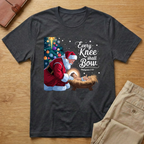 Every Knee Shall Bow Christmas T-shirt