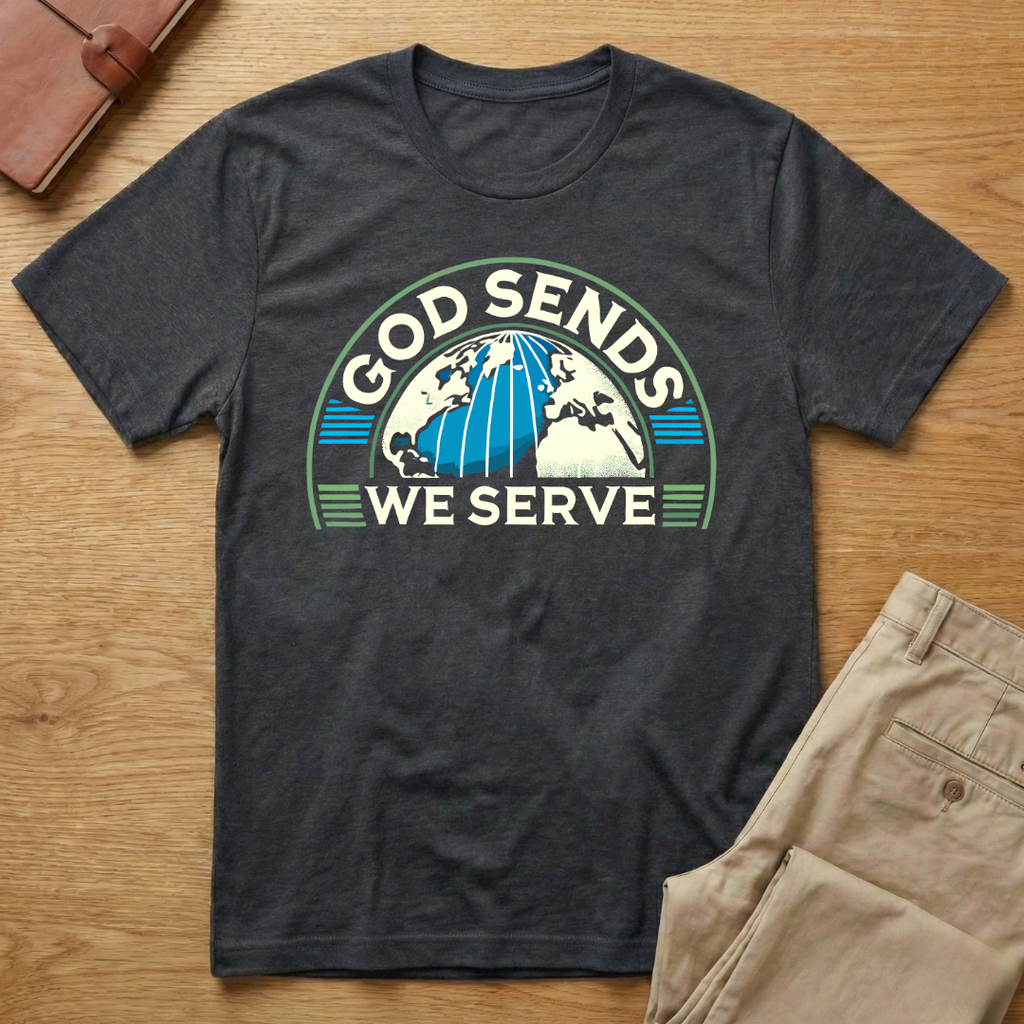 God Sends We Serve Christian Missionary Missions Trip T-shirt