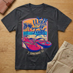 Walk by Faith Flip Flop 2 Corinthians 5:7 T-Shirt