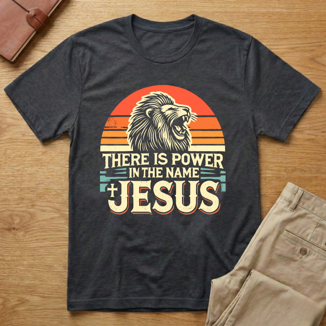 There is Power in Name Jesus Lion T-Shirt