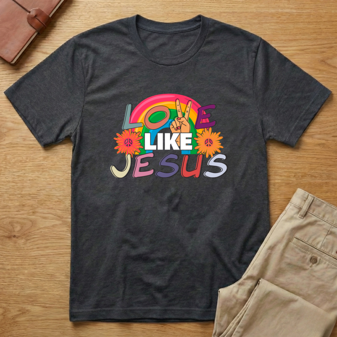 Love Like Jesus 60s 70s Retro T-Shirt
