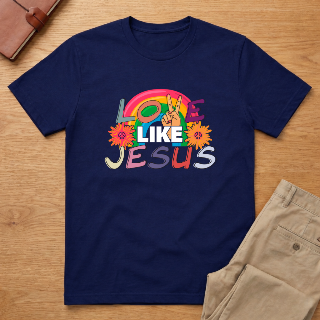 Love Like Jesus 60s 70s Retro T-Shirt