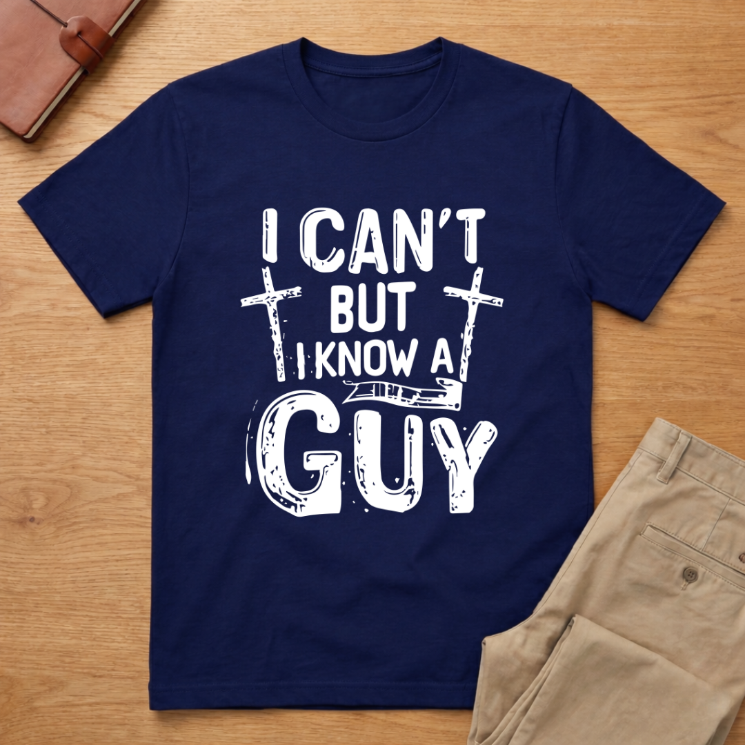 I Can't But I Know A Guy Jesus Cross T-shirt
