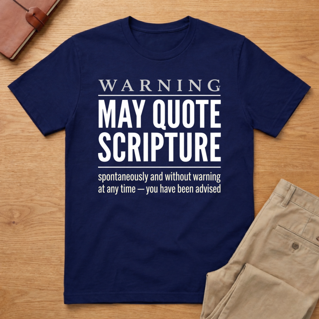 Warning May Quote Scripture T-Shirt