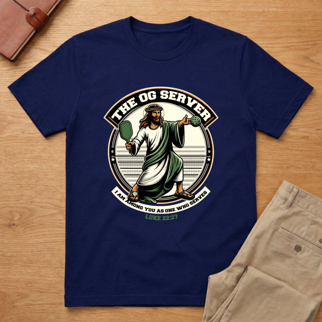 Christian Pickleball Jesus OG Server T-Shirt