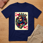 Jesus King Hearts Card T-Shirt