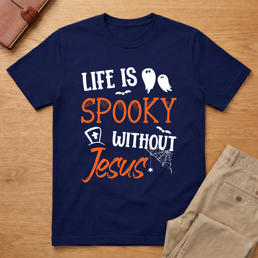 Life is Spooky Without Jesus Halloween T-Shirt