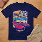 Walk by Faith Flip Flop 2 Corinthians 5:7 T-Shirt