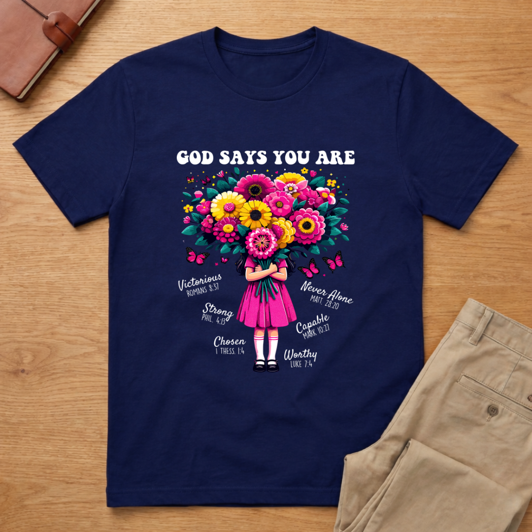 God Says You Are Flowers T-shirt