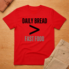 Daily Bread is Greater Than Fast Food T-Shirt