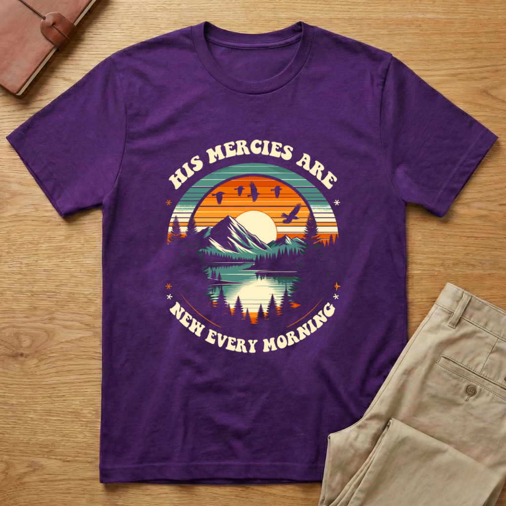 His Mercies Are New Every Morning Mountain T-shirt