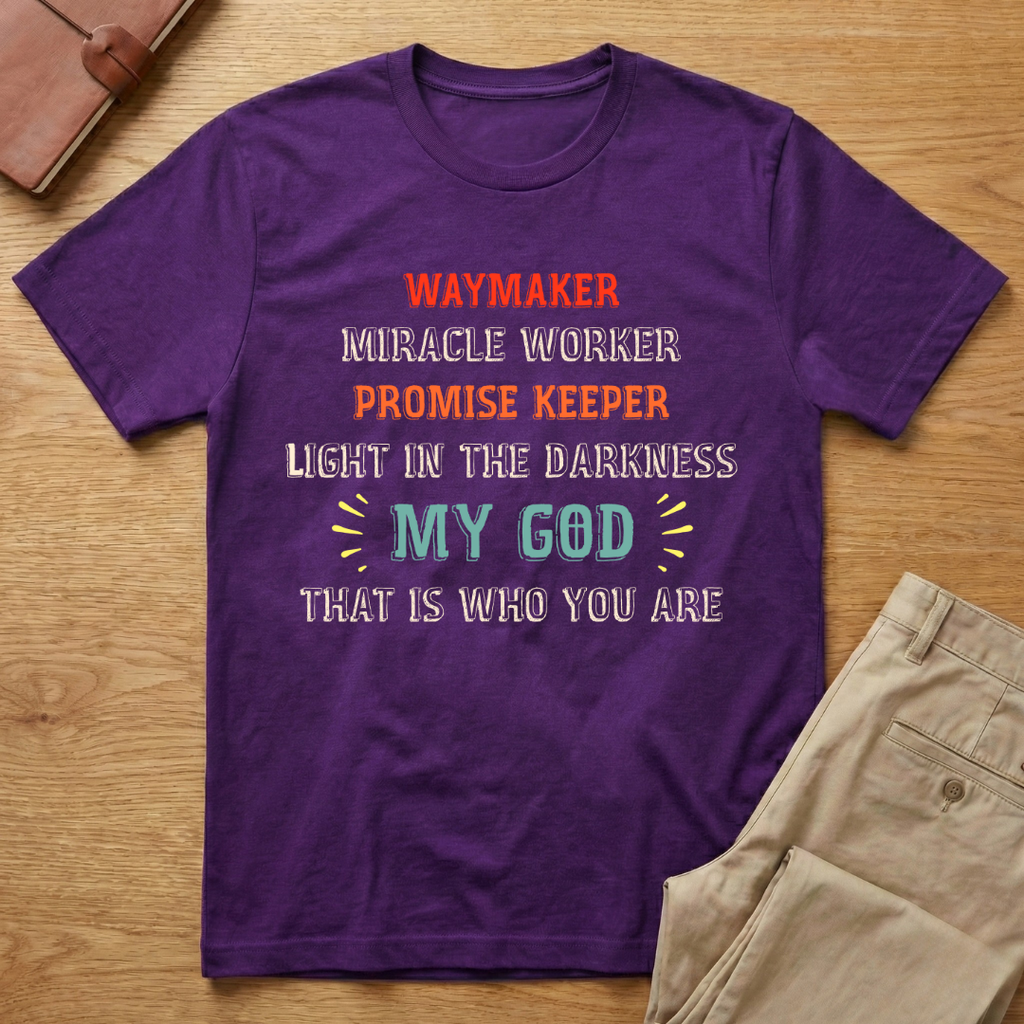 Waymaker Miracle Worker Promise Keeper John 3:16 T-Shirt