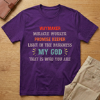 Waymaker Miracle Worker Promise Keeper John 3:16 T-Shirt