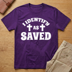 I Identify As Saved Christian Baptism T-Shirt
