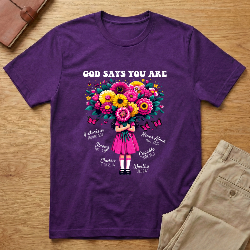 God Says You Are Flowers T-shirt