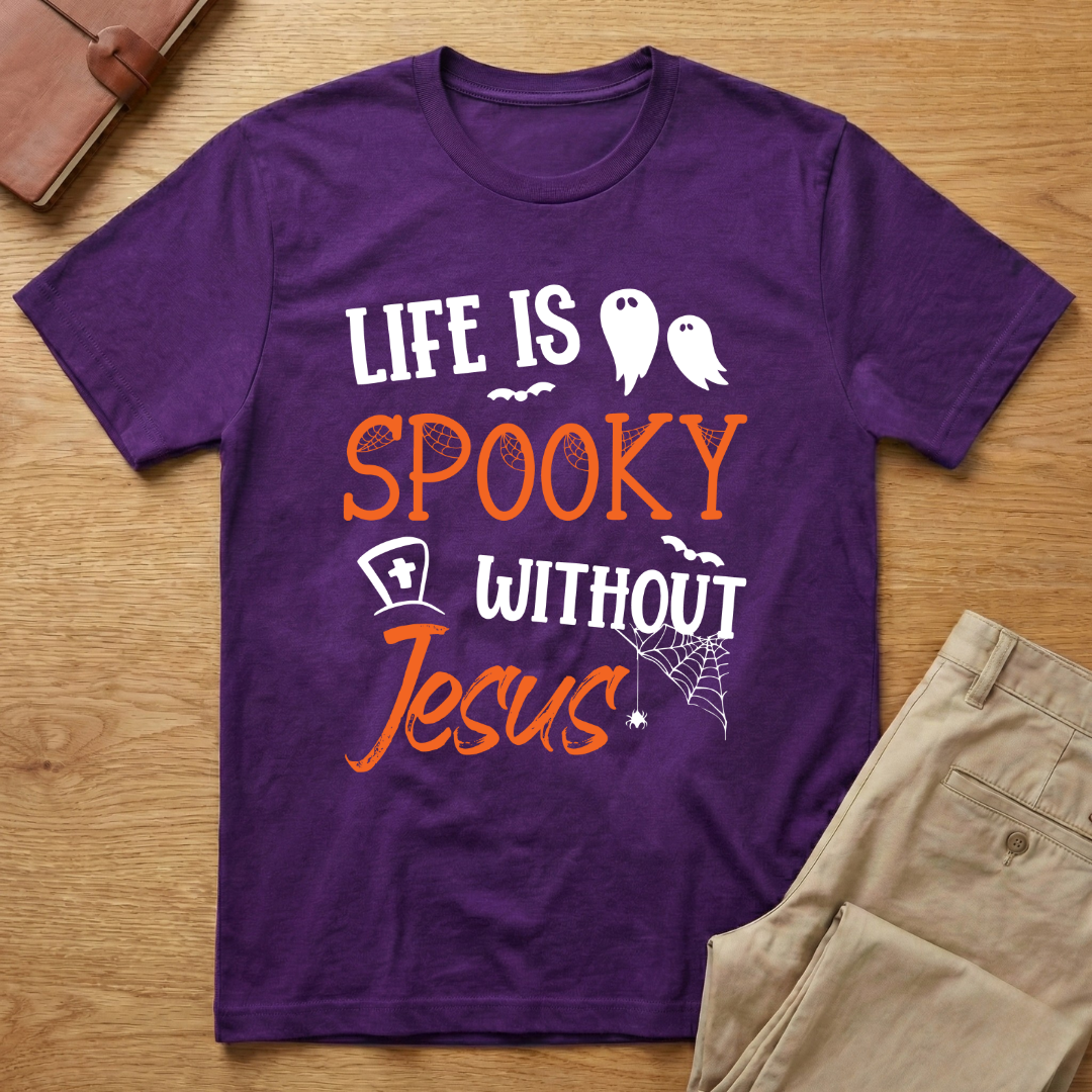 Life is Spooky Without Jesus Halloween T-Shirt