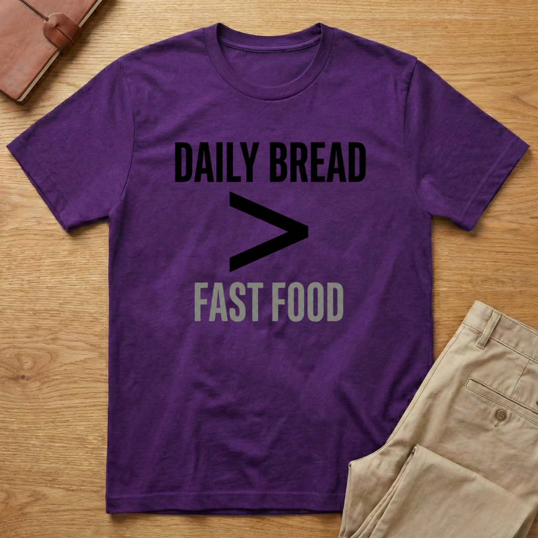 Daily Bread is Greater Than Fast Food T-Shirt