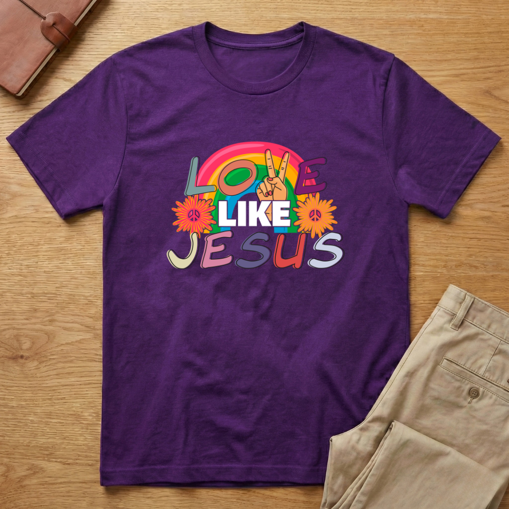 Love Like Jesus 60s 70s Retro T-Shirt