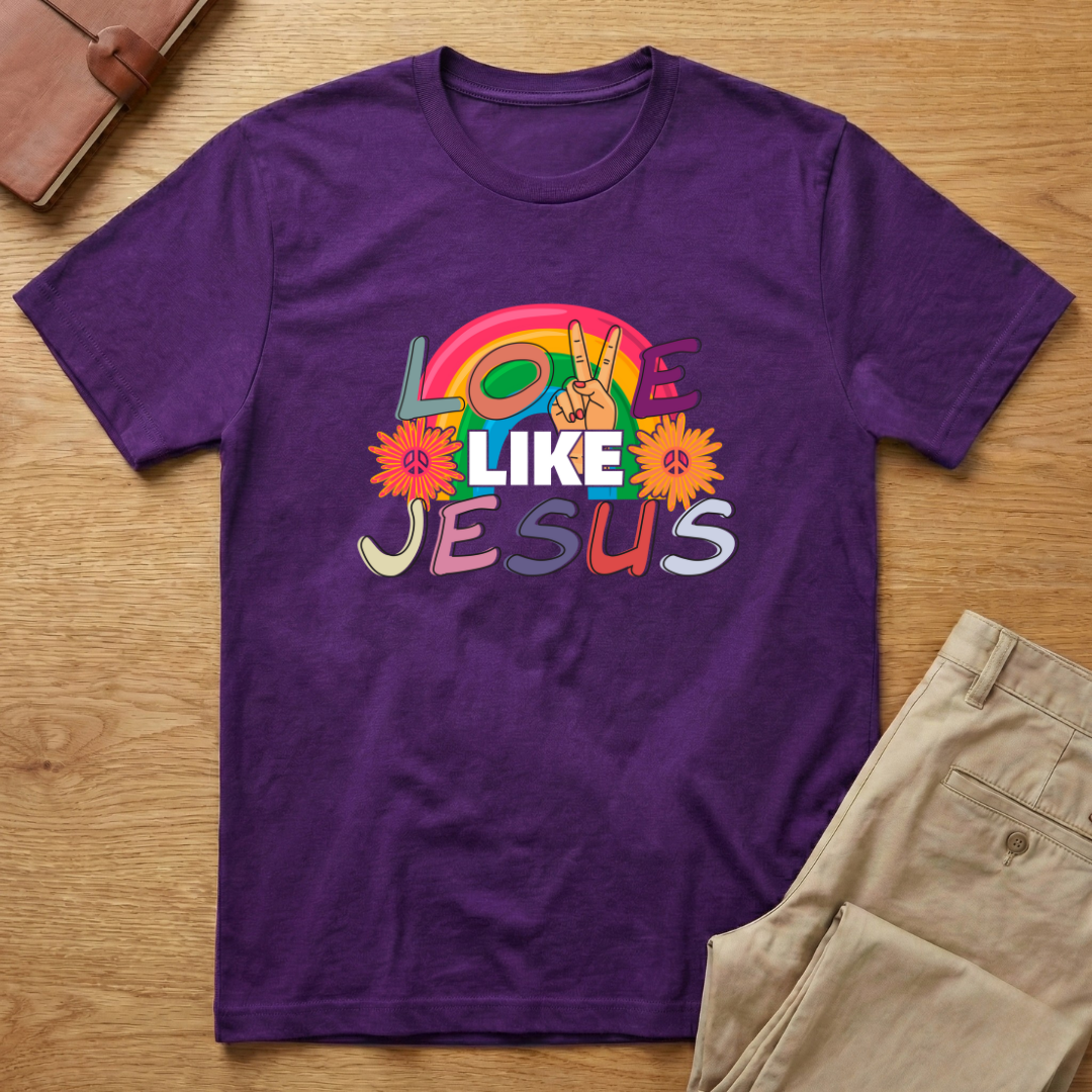Love Like Jesus 60s 70s Retro T-Shirt