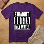 Straight Outta Holy Water Christian Baptism T-shirt