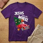 Jesus Christ Take the Wheel Christmas T-Shirt