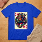 Jesus King Hearts Card T-Shirt