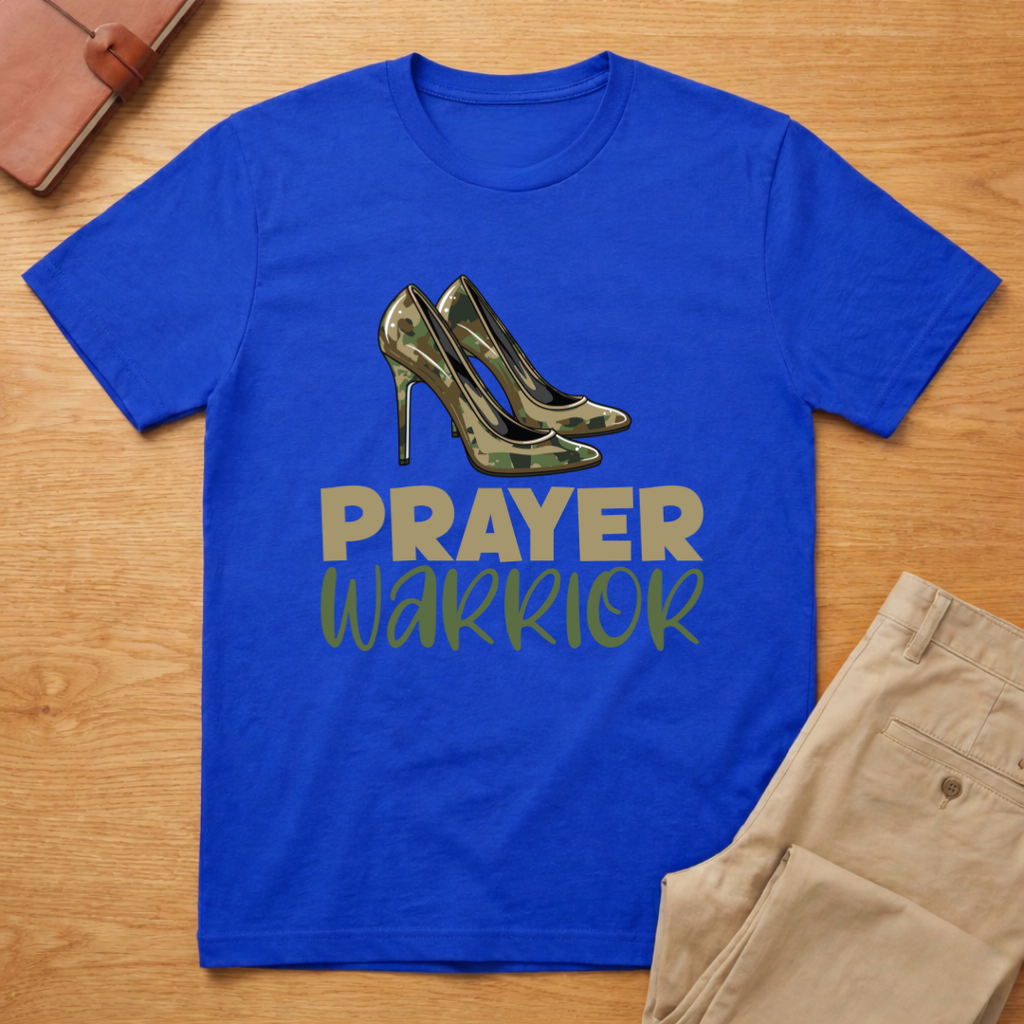 Prayer Warrior Camo Heels T-Shirt