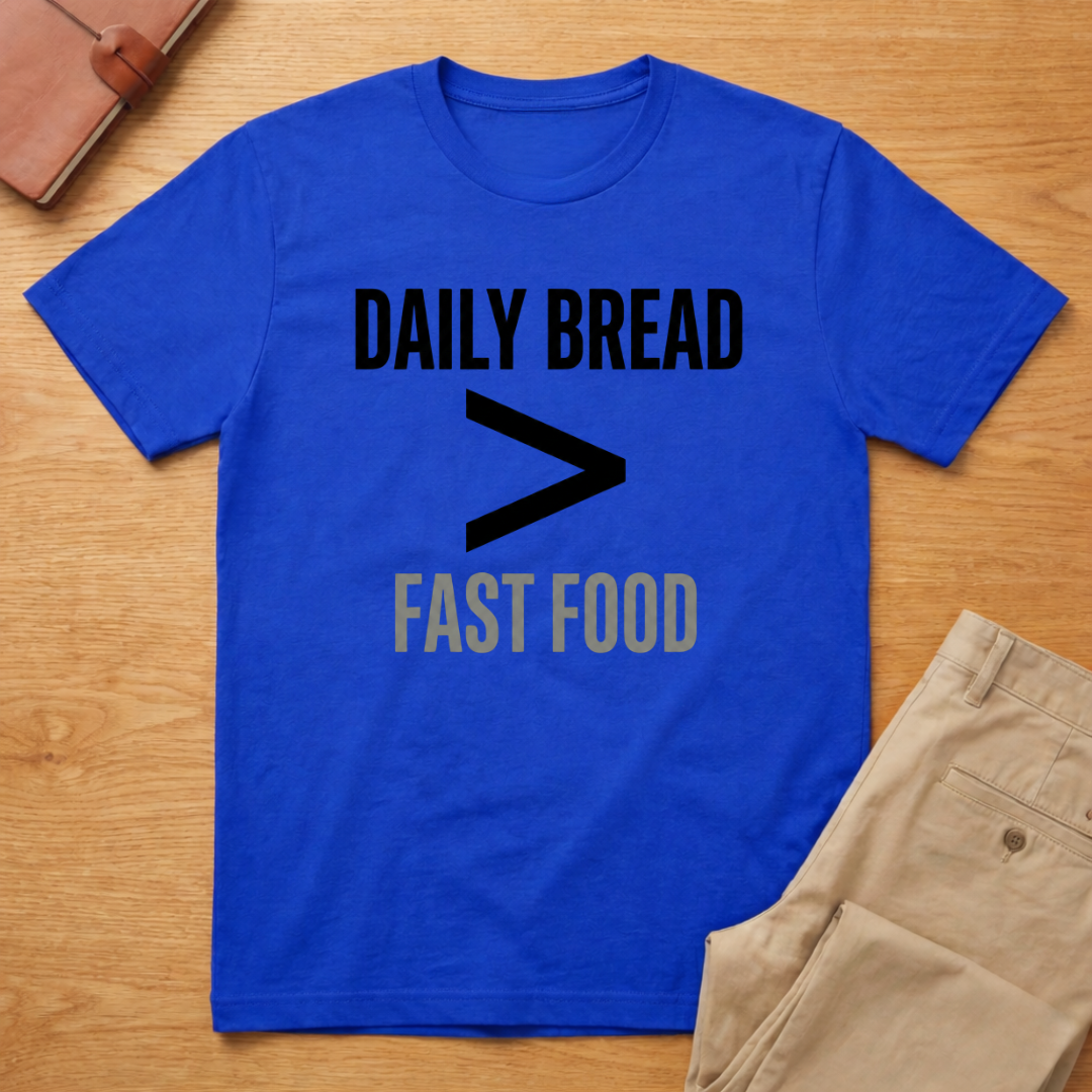 Daily Bread is Greater Than Fast Food T-Shirt