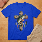 Camo Cross Fishing T-Shirt