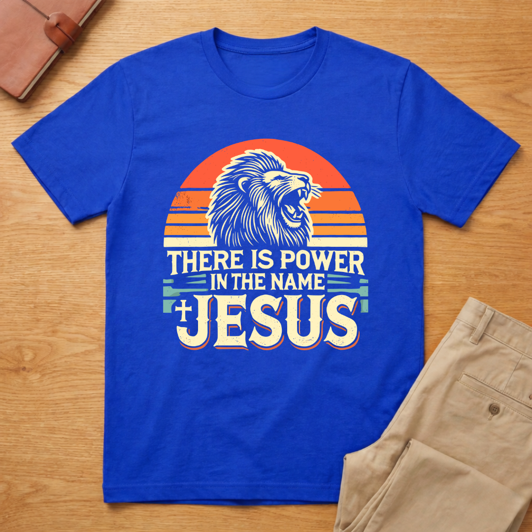 There is Power in Name Jesus Lion T-Shirt
