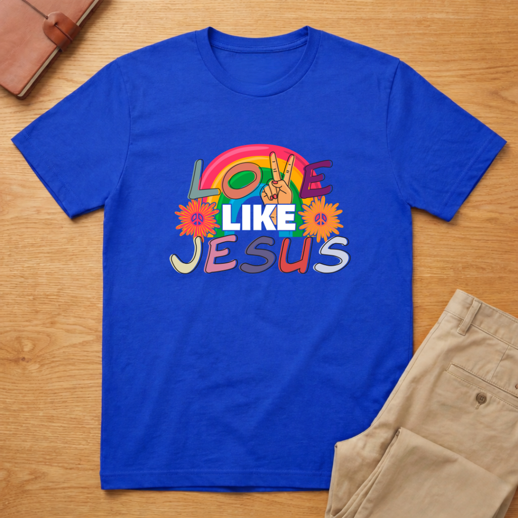 Love Like Jesus 60s 70s Retro T-Shirt
